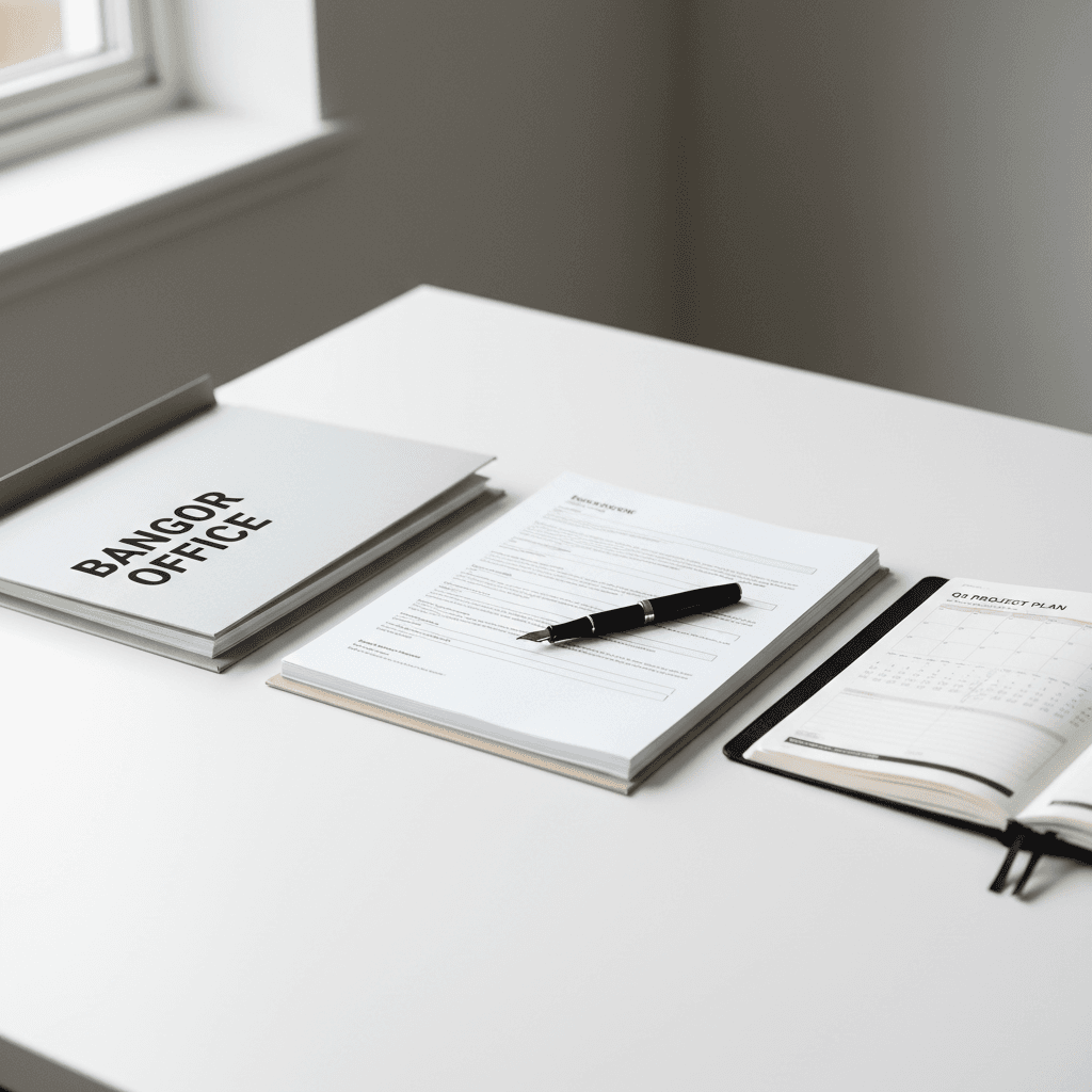 Organized heat pump installation paperwork